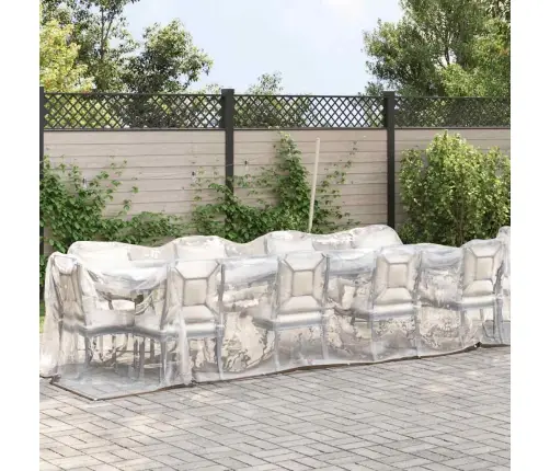 Caurspīdīgs Brezents Ar Cilpām 2X10 M Polietilēns Vidaxl