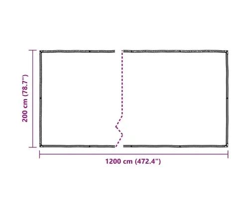 Läbipaistev Present Aasadega 2X12 M Polüetüleen