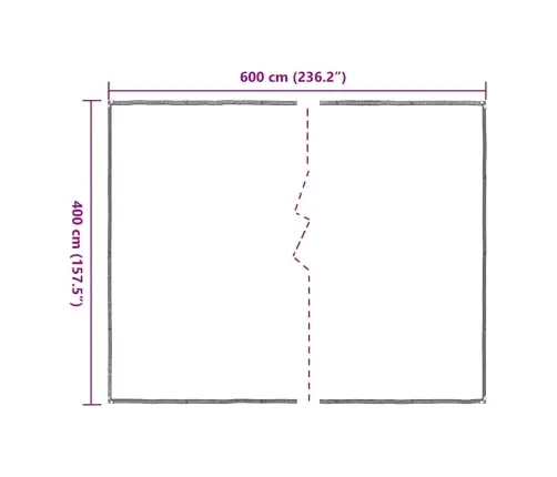 Läbipaistev Aasadega Present 4X6 M Polüetüleen