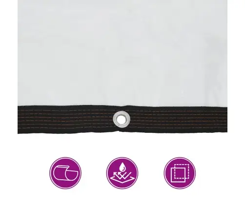 Caurspīdīgs Brezents Ar Cilpām 4X10 M Polietilēns Vidaxl