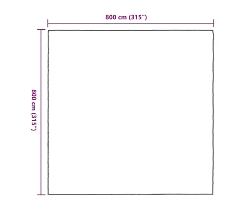 Caurspīdīgs Brezents Ar Cilpām 8X8 M Polietilēns Vidaxl
