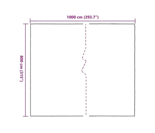 Caurspīdīgs Brezents Ar Cilpām 8X10 M Polietilēns Vidaxl