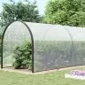 Caurspīdīgs Brezents Ar Cilpām 10X10 M Polietilēns Vidaxl