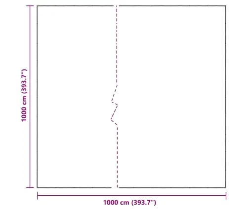 Caurspīdīgs Brezents Ar Cilpām 10X10 M Polietilēns Vidaxl