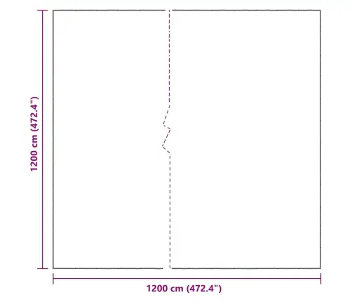 Caurspīdīgs Brezents Ar Cilpām 12X12 M Polietilēns Vidaxl