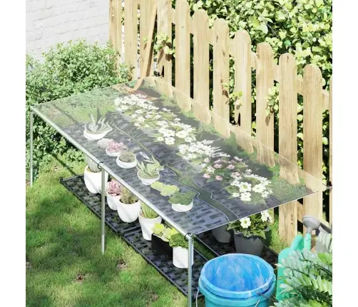 Caurspīdīgs Brezents Ar Cilpām 1X2 M Pvc Vidaxl