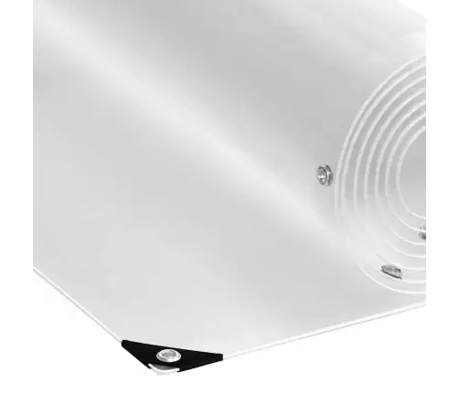 Caurspīdīgs Brezents Ar Cilpām 1X2 M Pvc Vidaxl