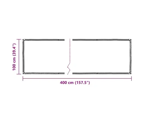 Caurspīdīgs Brezents Ar Cilpām 1X4 M Pvc Vidaxl