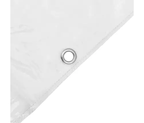 Caurspīdīgs Brezents Ar Cilpām 1X8 M Pvc Vidaxl