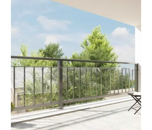 Caurspīdīgs Brezents Ar Cilpām 1X8 M Pvc Vidaxl