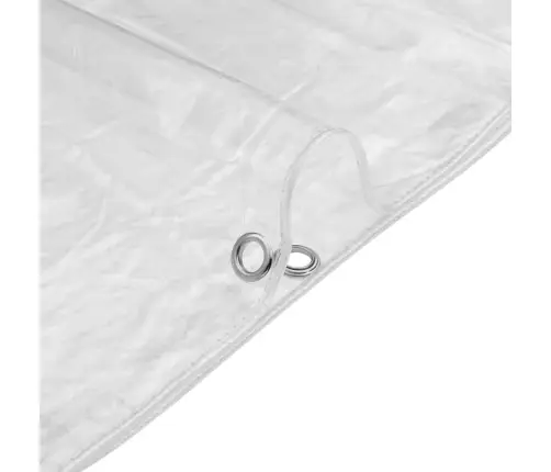Caurspīdīgs Brezents Ar Cilpām 2X3 M Pvc Vidaxl