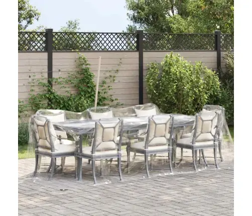 Caurspīdīgs Brezents Ar Cilpām 2X4 M Pvc Vidaxl