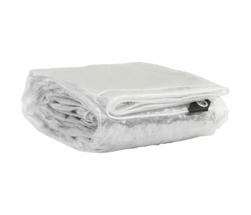 Caurspīdīgs Brezents Ar Cilpām 2X4 M Pvc Vidaxl