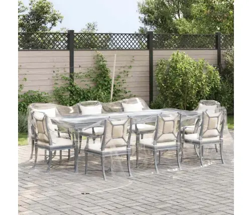 Caurspīdīgs Brezents Ar Cilpām 4X4 M Pvc Vidaxl