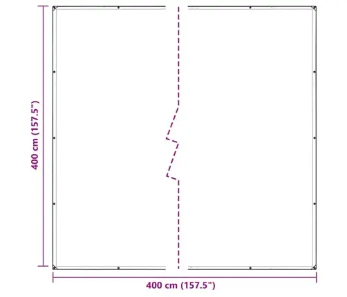 Caurspīdīgs Brezents Ar Cilpām 4X4 M Pvc Vidaxl