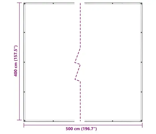 Caurspīdīgs Brezents Ar Cilpām 4X5 M Pvc Vidaxl