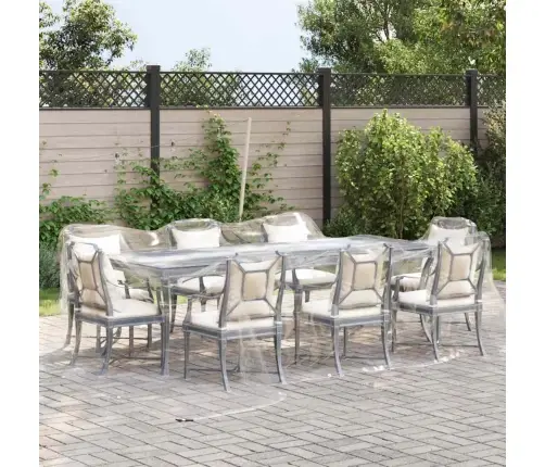 Caurspīdīgs Brezents Ar Cilpām 4X6 M Pvc Vidaxl