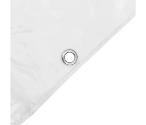 Caurspīdīgs Brezents Ar Cilpām 5X5 M Pvc Vidaxl