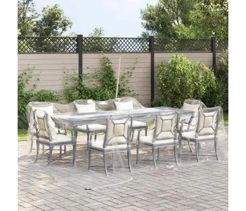 Caurspīdīgs Brezents Ar Cilpām 5X6 M Pvc Vidaxl