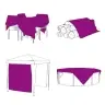 Caurspīdīgs Brezents Ar Cilpām 5X6 M Pvc Vidaxl