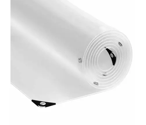 Caurspīdīgs Brezents Ar Cilpām 5X8 M Pvc Vidaxl