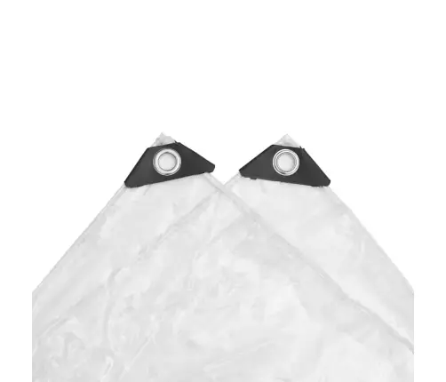 Caurspīdīgs Brezents Ar Cilpām 5X8 M Pvc Vidaxl