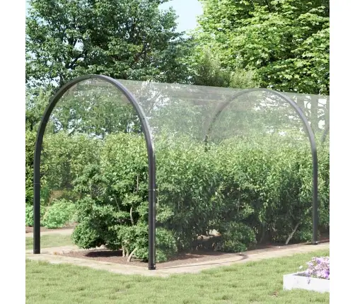 Caurspīdīgs Brezents Ar Cilpām 5X12 M Pvc Vidaxl