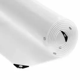 Caurspīdīgs Brezents Ar Cilpām 6X6 M Pvc Vidaxl