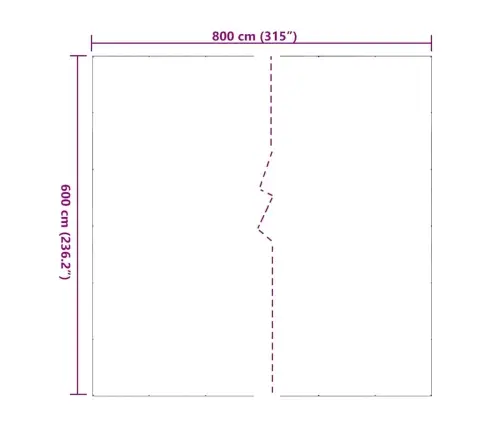 Caurspīdīgs Brezents Ar Cilpām 6X8 M Pvc Vidaxl