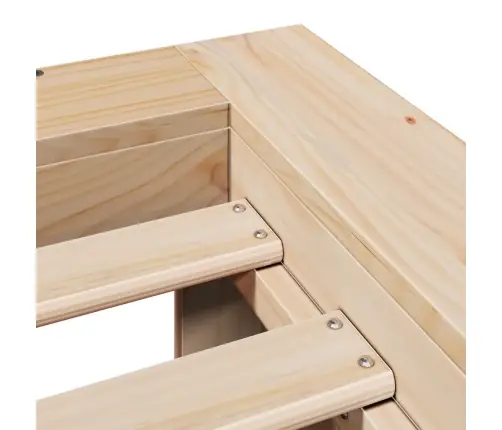 Gulta Bez Matrača, 200X200 Cm, Priedes Masīvkoks Vidaxl