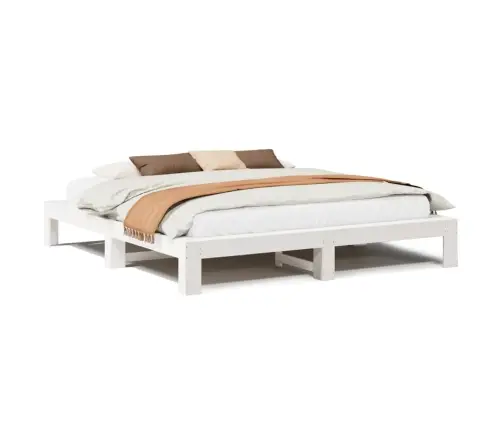 Lovos Rėmas Be Čiužinio, Baltas, 180X200cm Pušies Masyvas