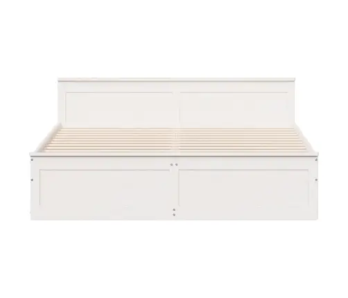 Lovos Rėmas Be Čiužinio Su Galvūgaliu, Baltas, 180X200cm Pušis