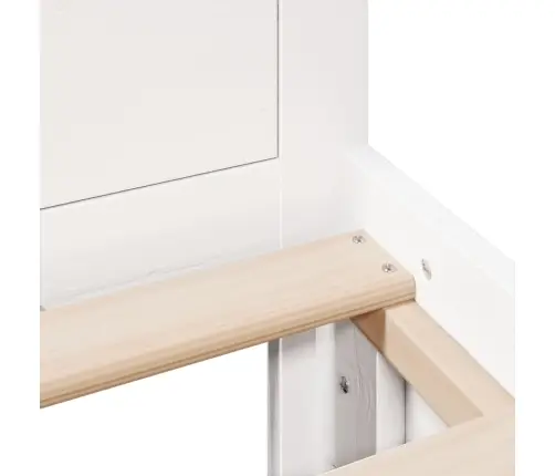 Lovos Rėmas Be Čiužinio Su Galvūgaliu, Baltas, 180X200cm Pušis