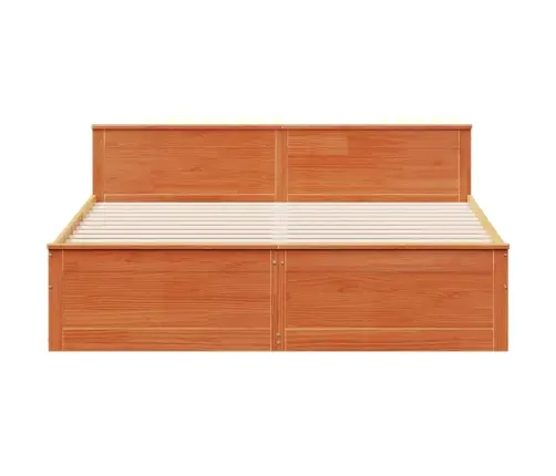 Gulta Bez Matrača, Ar Galvgali, 180X200 Cm, Priedes Koks Vidaxl