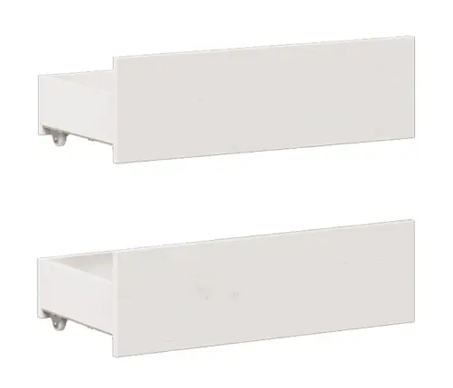 Gulta Bez Matrača, Ar Galvgali, Balta, 150X200 Cm, Priedes Koks Vidaxl