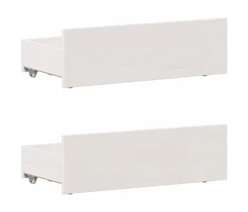 Gulta Bez Matrača, Ar Galvgali, Balta, 90X200 Cm, Priedes Koks Vidaxl