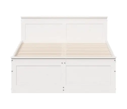 Lovos Rėmas Be Čiužinio Su Galvūgaliu, Baltas, 135X190cm Pušis