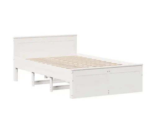 Lovos Rėmas Be Čiužinio Su Galvūgaliu, Baltas, 120X190cm Pušis