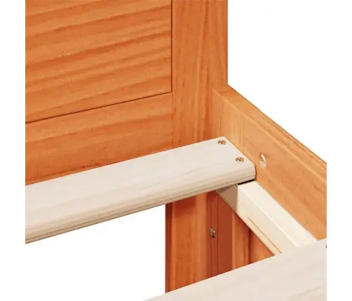 Lovos Rėmas Be Čiužinio Su Galvūgaliu, Rudas, 120X190cm Pušis