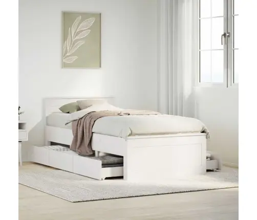 Peatsiga Voodiraam, Ilma Madratsita, 90 X 190 cm Männipuit