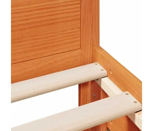 Gulta Bez Matrača, Ar Galvgali, 90X190 Cm, Priedes Koks Vidaxl