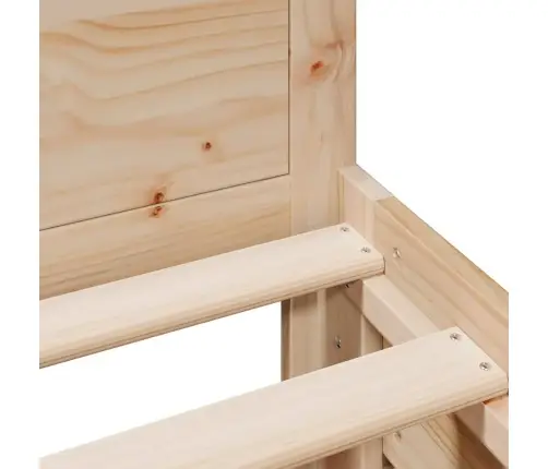 Gulta Bez Matrača, Ar Galvgali, 75X190 Cm, Priedes Koks Vidaxl