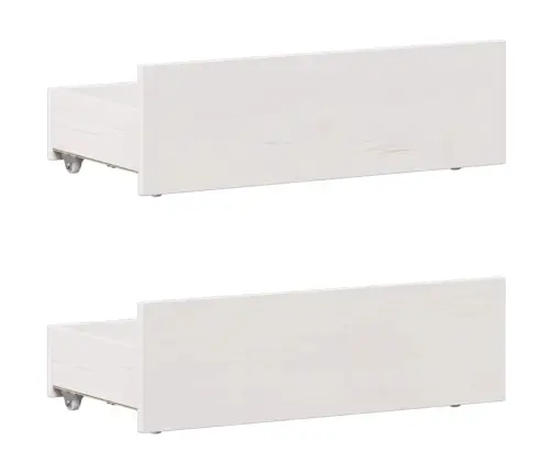 Gulta Bez Matrača, Ar Galvgali, Balta, 75X190 Cm, Priedes Koks Vidaxl