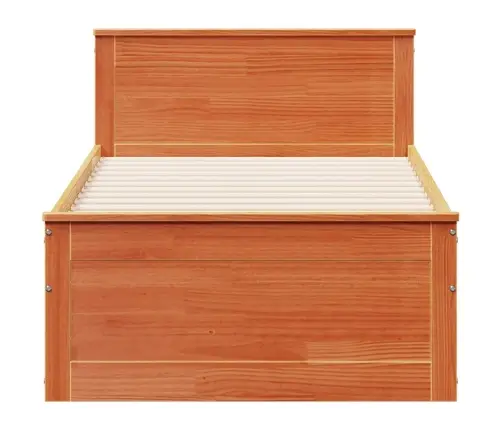 Lovos Rėmas Su Galvūgaliu/Be Čiužinio, Rudas, 75X190cm Pušis