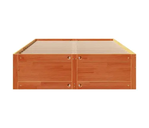 Gulta Bez Matrača, Ar Atvilktnēm, 150X200 Cm, Priedes Masīvkoks Vidaxl