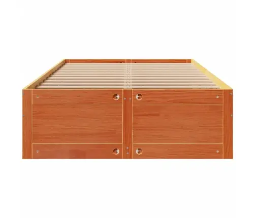 Voodi Ilma Madratsita Sahtlite, Vahapruun, 120X200cm Männipuit