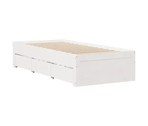 Voodiraam Ilma Madratsita Sahtlitega, 90 X 200 cm Männipuit