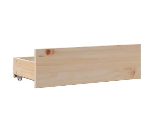 Lovos Rėmas Be Čiužinio Su Stalčiais, 135X190cm Pušies Masyvas