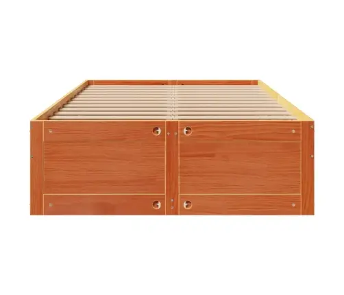 Gulta Bez Matrača, Ar Atvilktnēm, 135X190 Cm, Priedes Masīvkoks Vidaxl