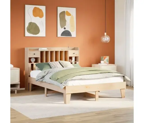 Gulta Bez Matrača, 160X200 Cm, Priedes Masīvkoks Vidaxl